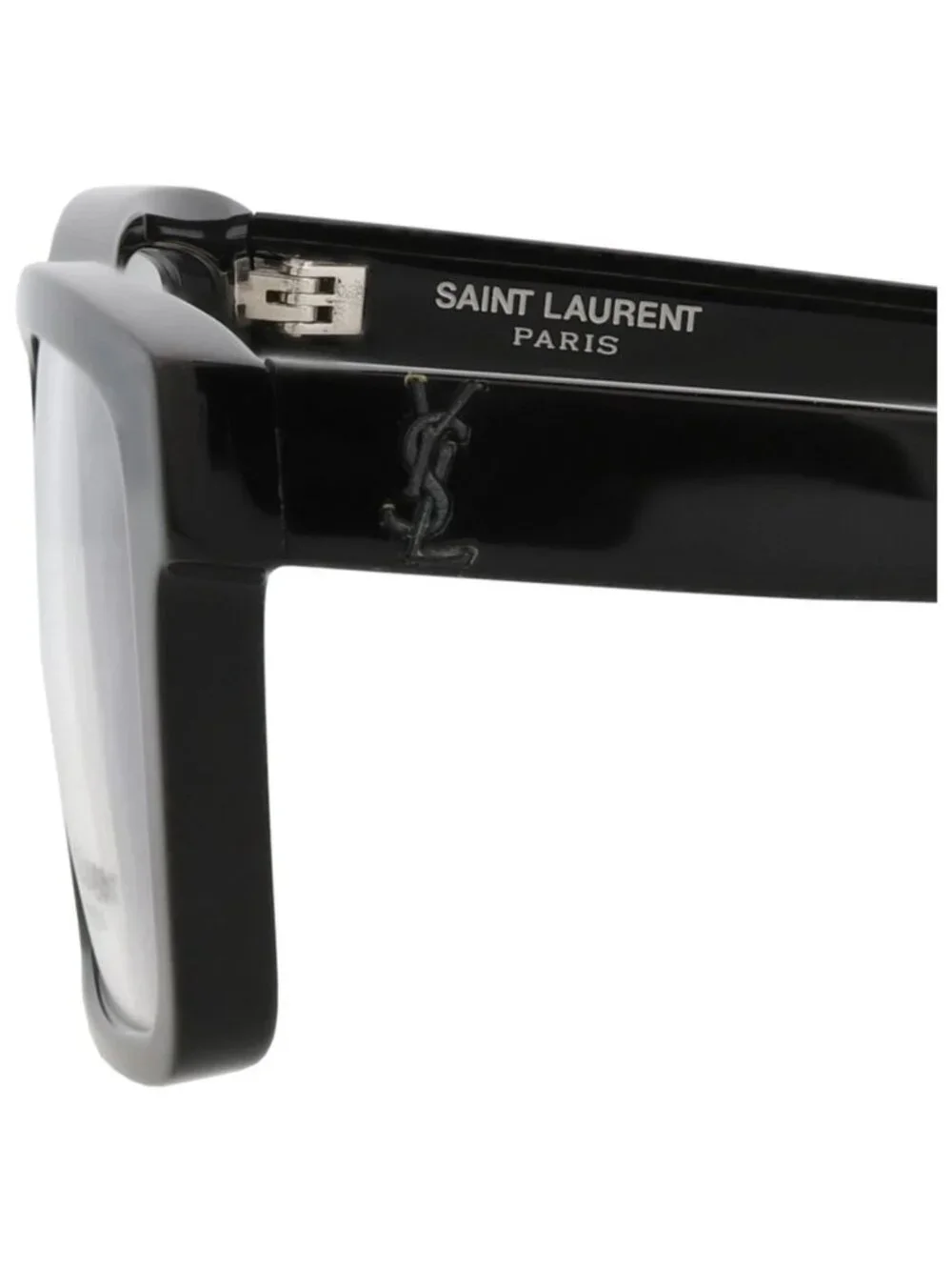 New Saint Laurent Women's Eyeglasses Square Rectangle Acetate Frame Unisex Black